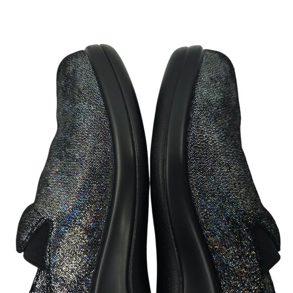 Alegria Clogs Womens EU 38 Black Metallic Sparkly Slip Resistant Slip On KEL-674 - Picture 13 of 16